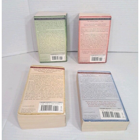 Game of Thrones Book Lot 4 Paperback Set George R.R. Martin Song of Ice & Fire - Picture 3 of 6